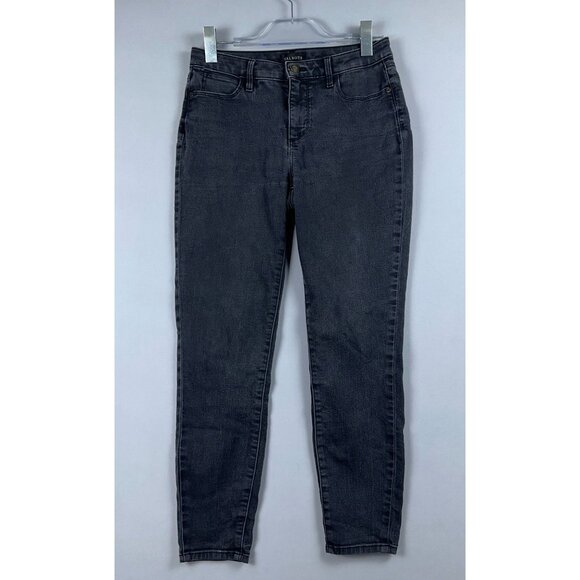 Talbots Jegging Jeans Womens Size 4 Petite Mid Rise Dark Wash Stretch Black - Picture 3 of 14